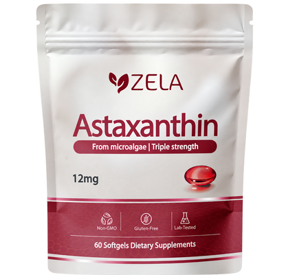 Zela Astaxanthin - 12mg Softgels