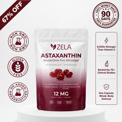 Zela Astaxanthin 12mg — 30 Softgels