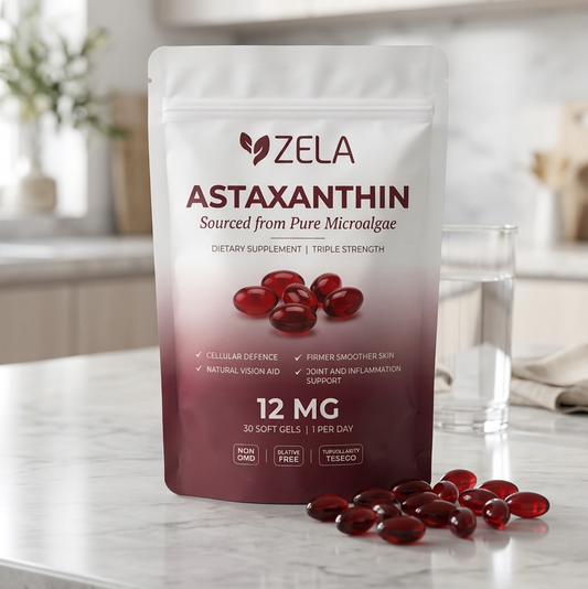Zela Astaxanthin - 12mg Softgels