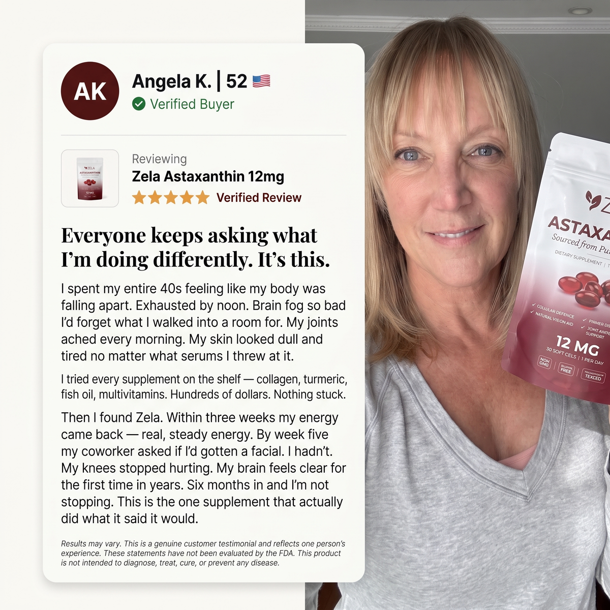 Zela Astaxanthin 12mg — 30 Softgels
